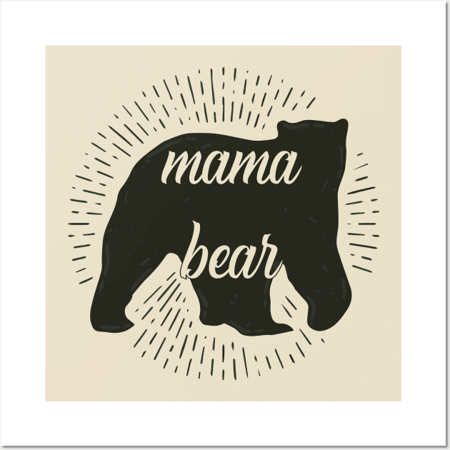 Mama Bear Wall Art by Nataliatcha23